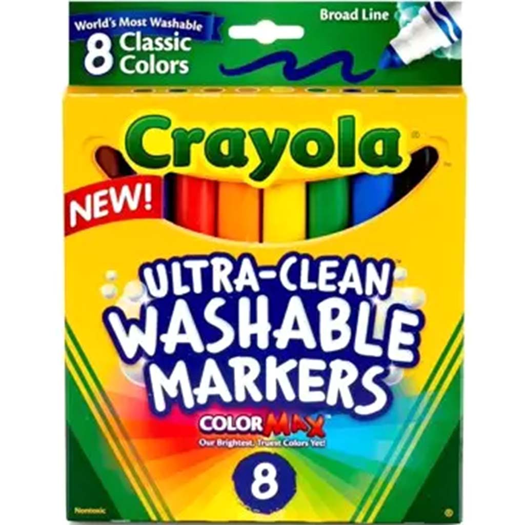 Crayola Washable Bold Broad Line Markers 8ct