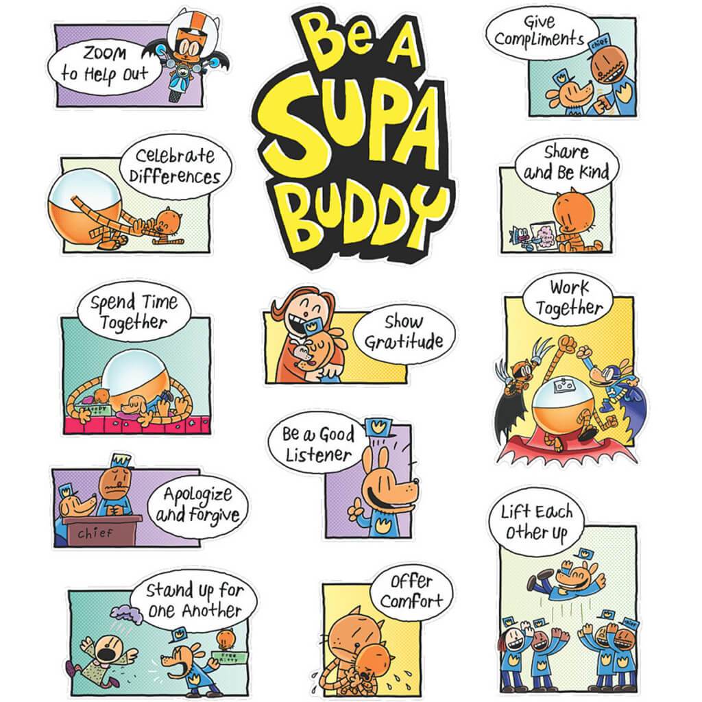 Dog Man Be a Supa Buddy Bulletin Board