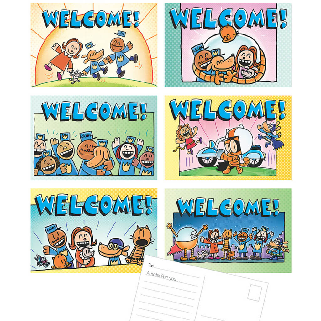 Dog Man Welcome Postcards