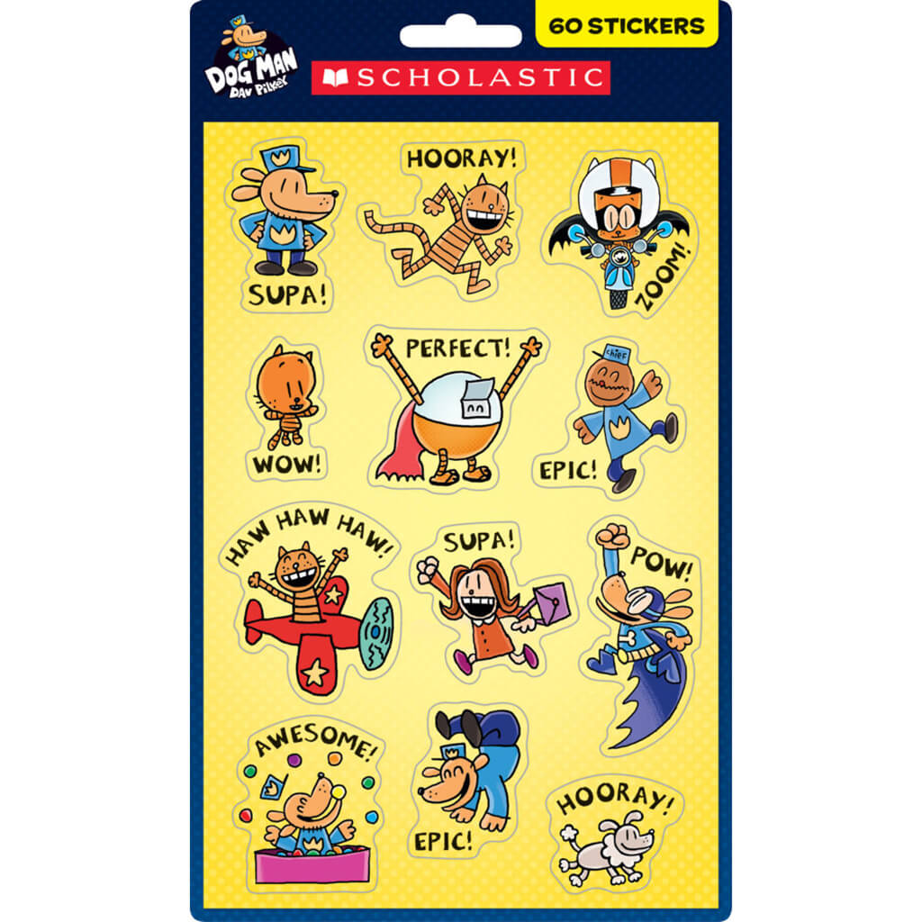 Scholastic Classroom Resources Dog Man Stickers