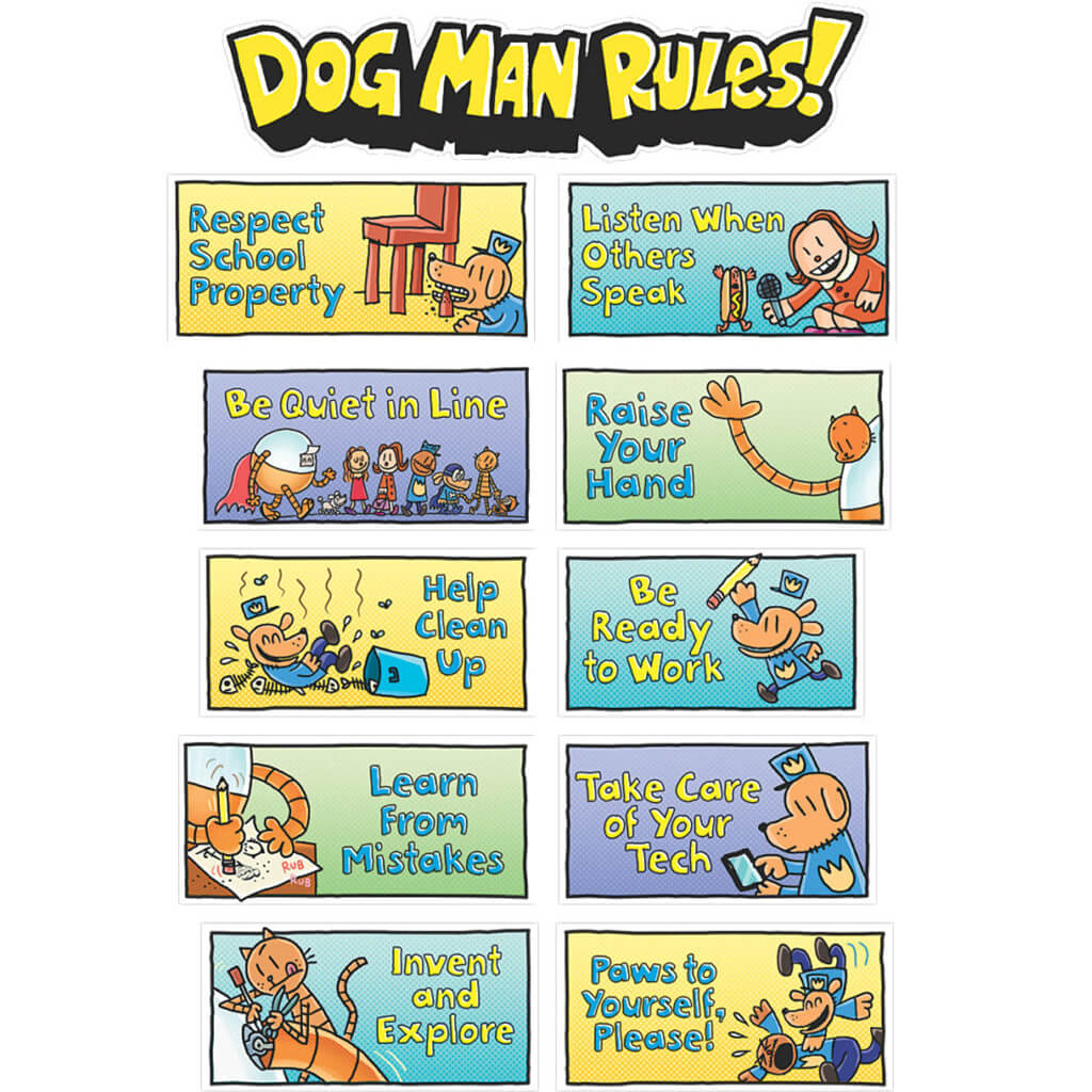 Dog Man Class Rules Mini Bulletin Board