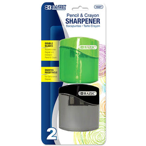 Bazic Dual Blade Sharpener with Square Receptacle Pack of 2