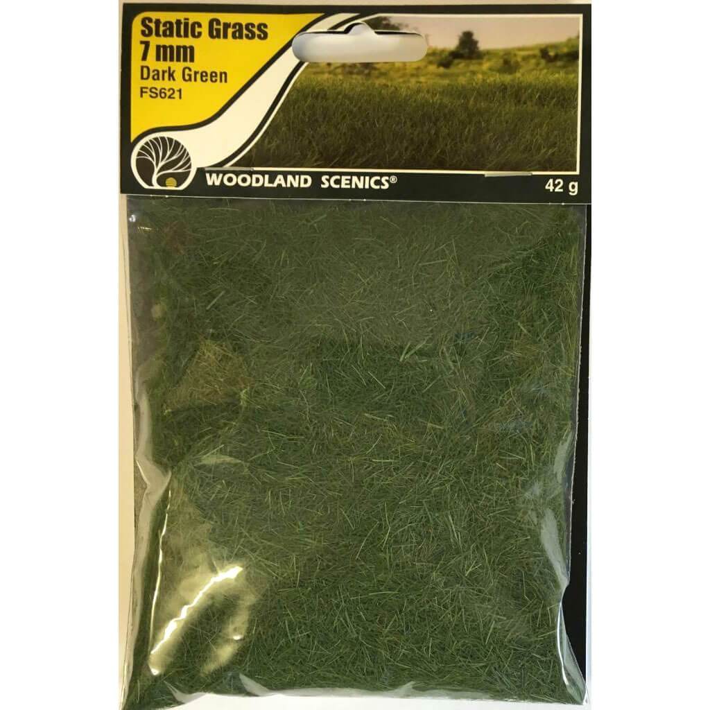 Static Grass Dark Green 7mm