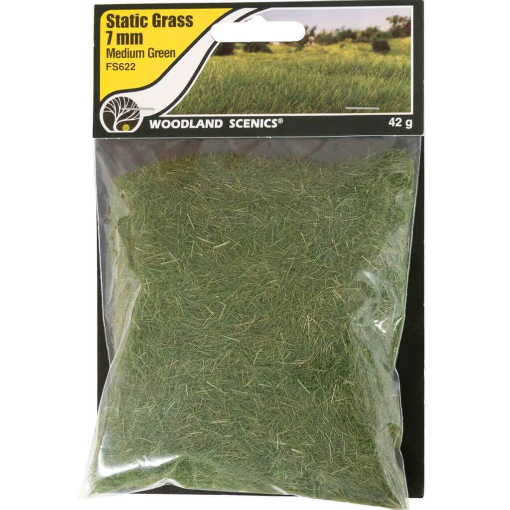 Static Grass Medium Green 7mm