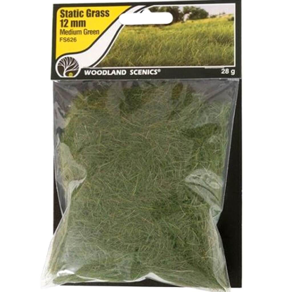 Static Grass Medium Green 12mm