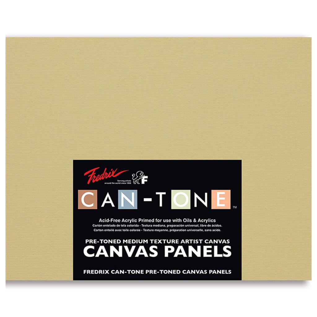 Cantone Canvas Panels Heather Green 9in x 12in Pack of 3