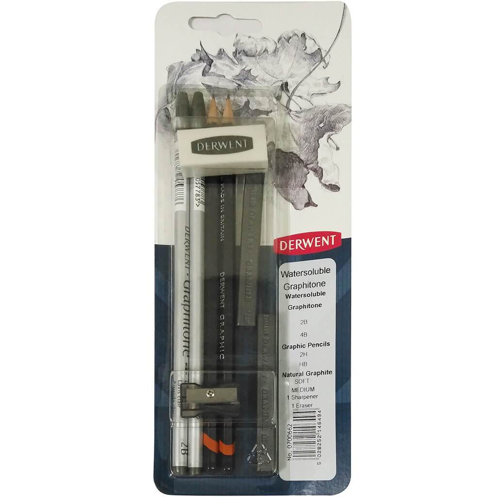 Derwent Watersoluble Graphitone Mixed Media Set