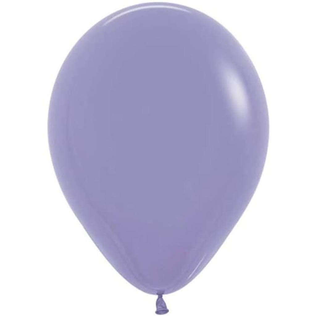 Fashion Color Solid Lilac Latex Balloons 12in