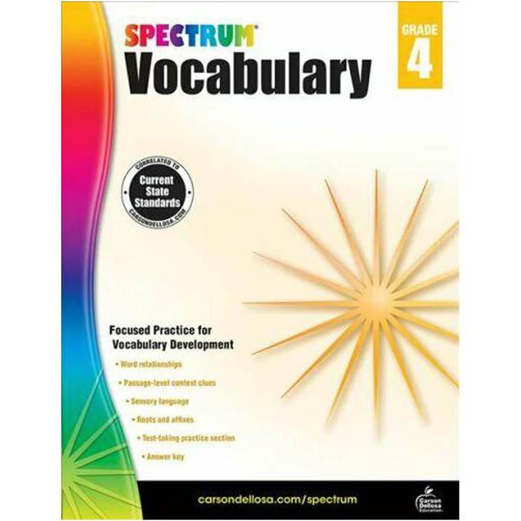 Spectrum Vocabulary Grade 4