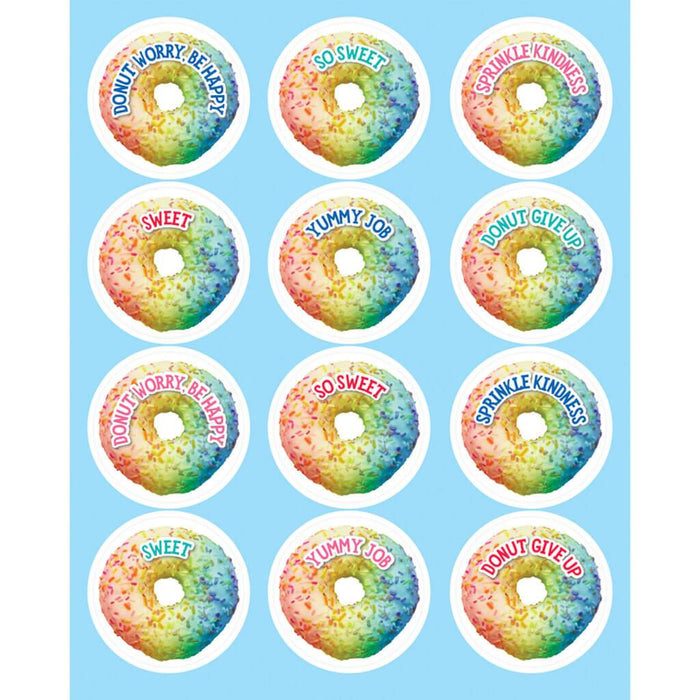 Rainbow Donuts Shape Stickers