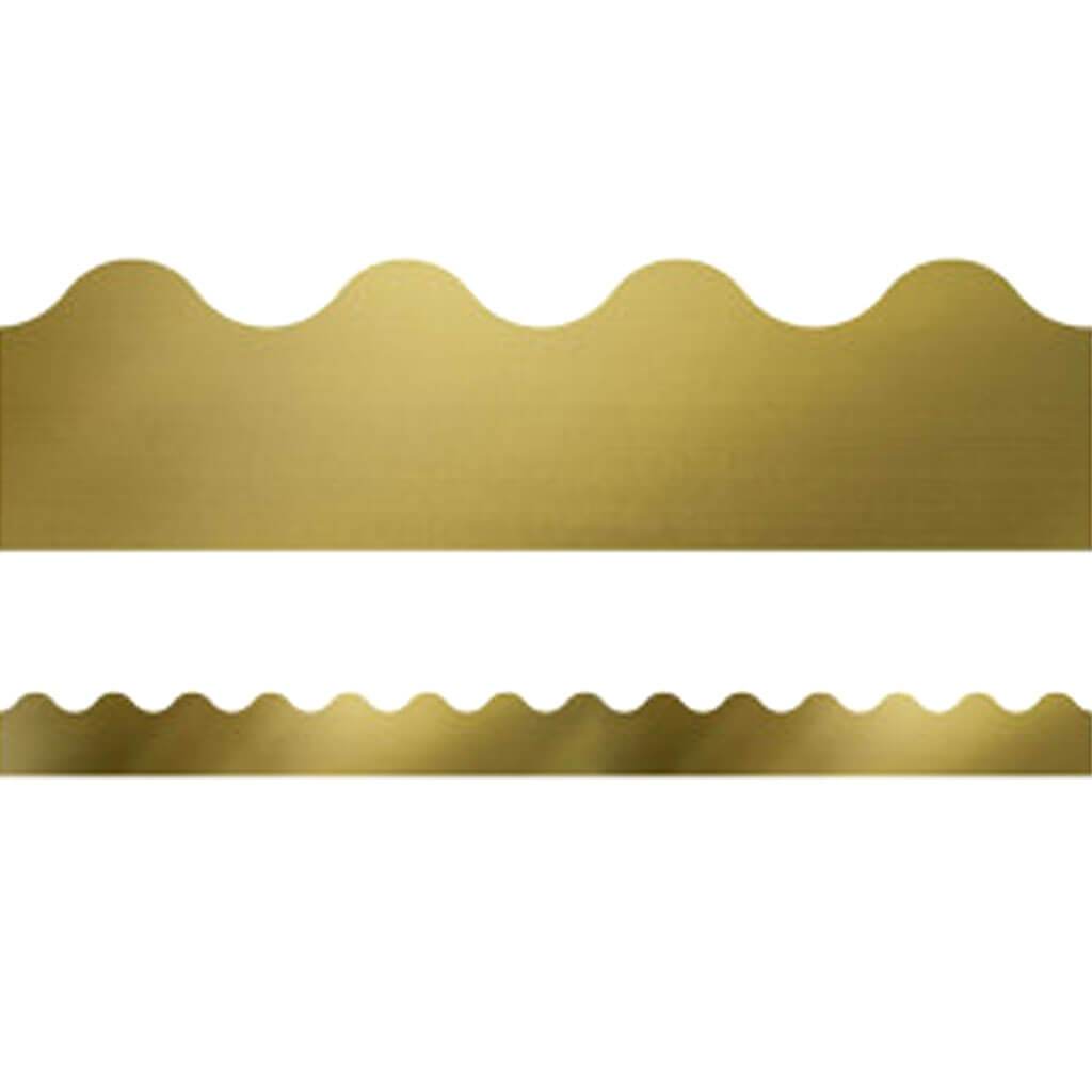 Sparkle Shine Gold Foil Scalloped Border