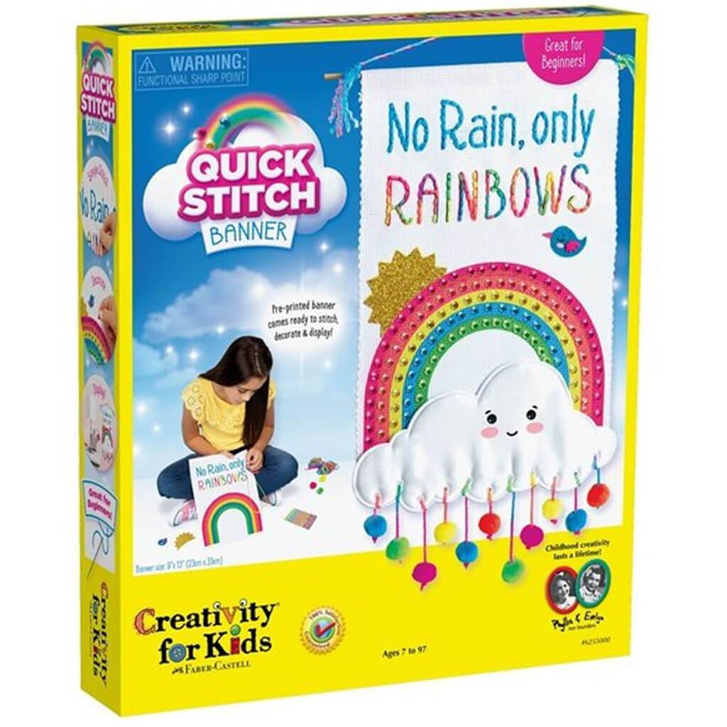 Quick Stitch Banner – Rainbow