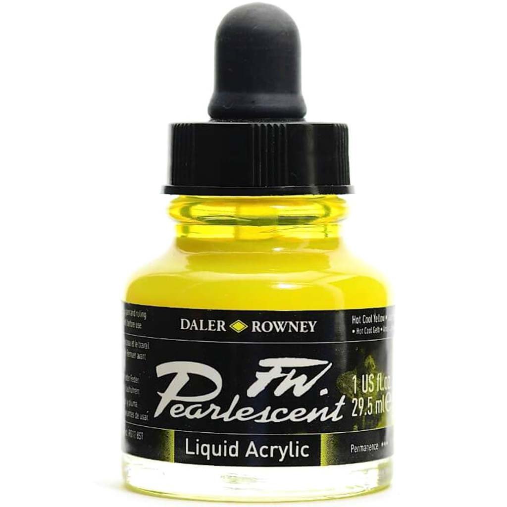 Daler Rowney FW Pearlescent Liquid Acrylics, 1oz