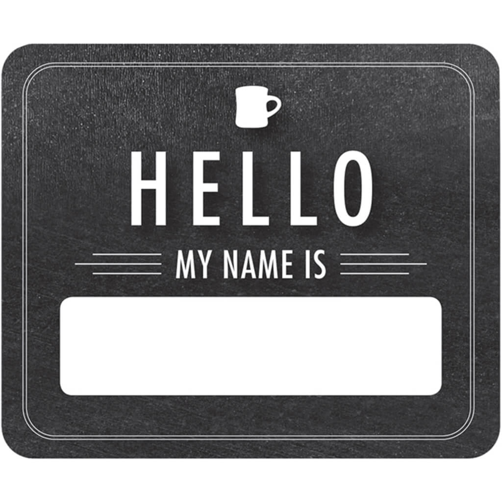 Chalkboard Hello Name Tags