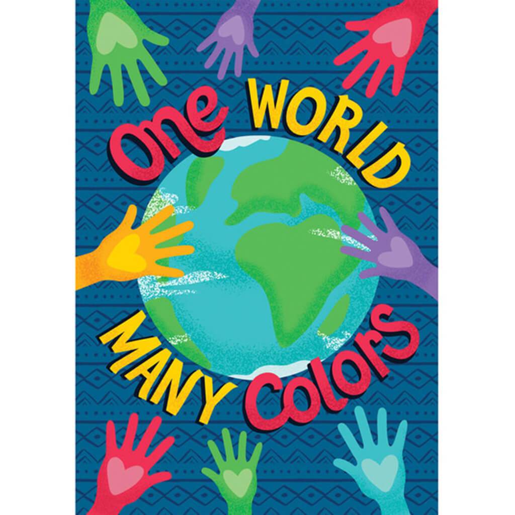 One World Many Colors Poster