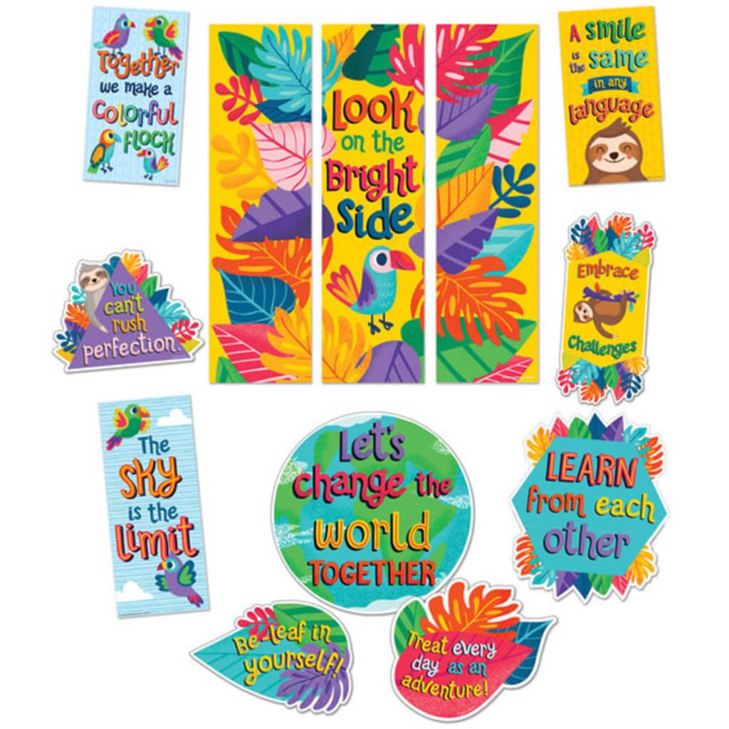 One World Motivational Mini Bulletin Board Set