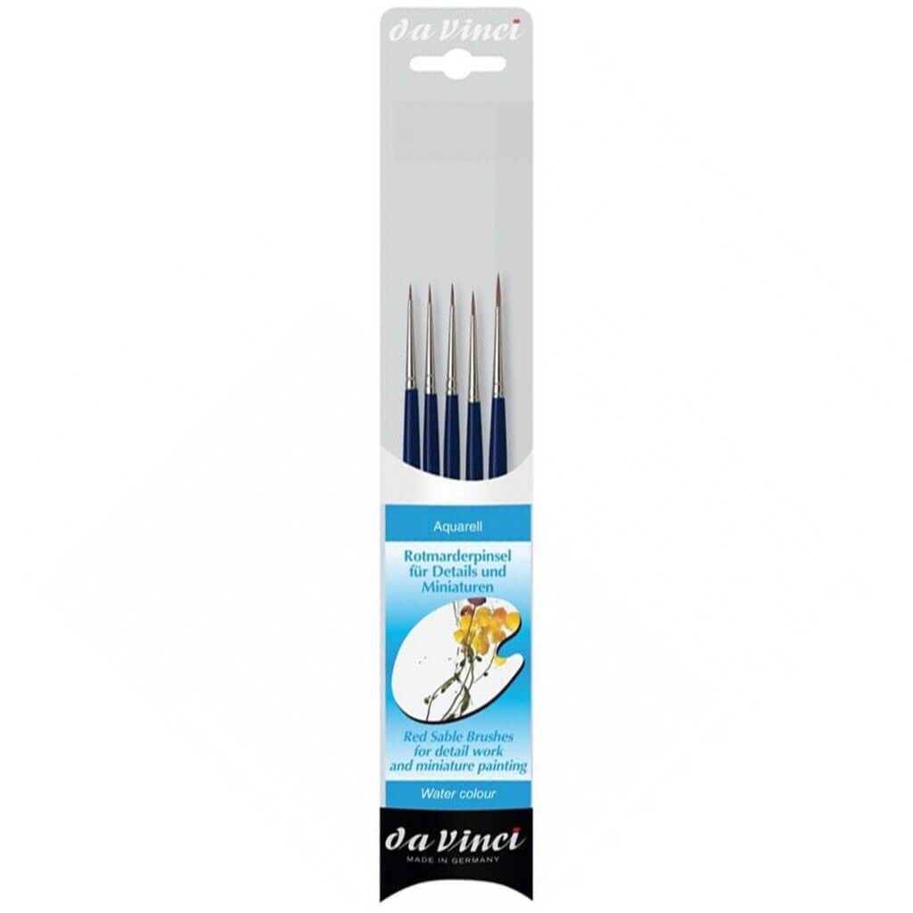 Red Sable Brushes for Details and Miniatures