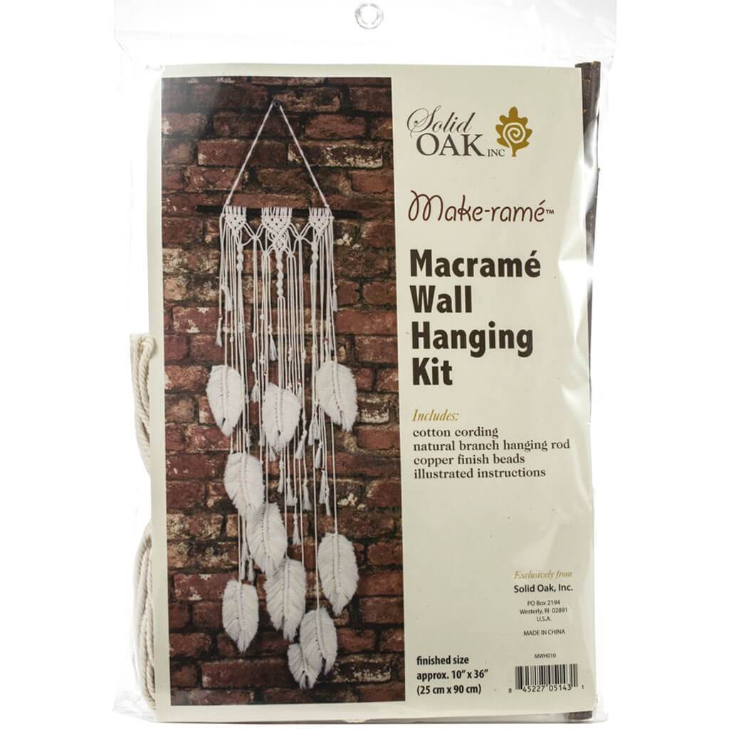 Macrame Wall Hanger Kit-Feathers