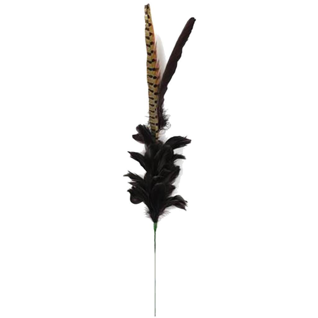 Wood Pheasant Feather Stem 31in