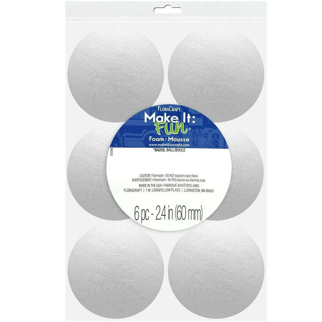 Foam Ball White 2.3in