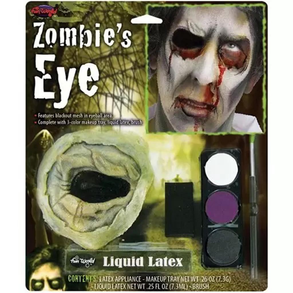 Zombie Missing Eye Halloween Horror Make Up Kit