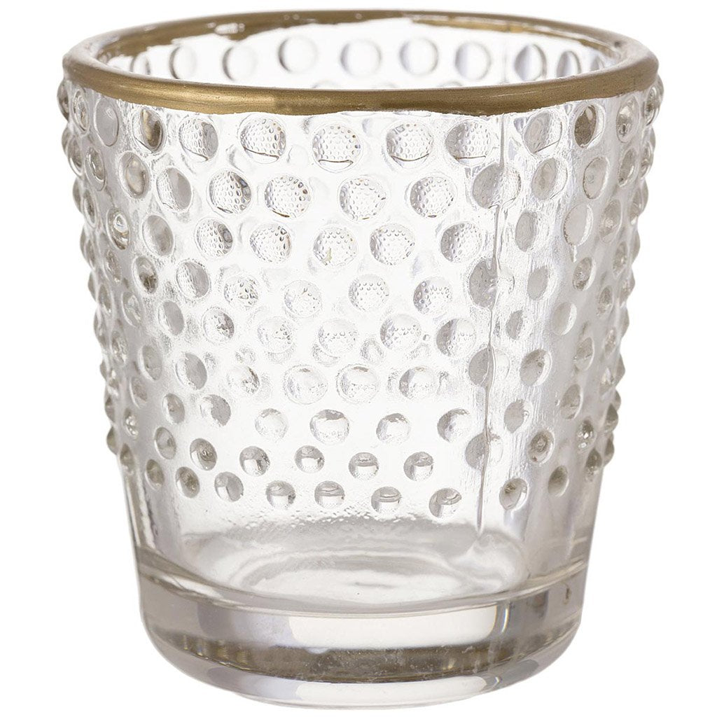 Hobnail Glass Votive Holder