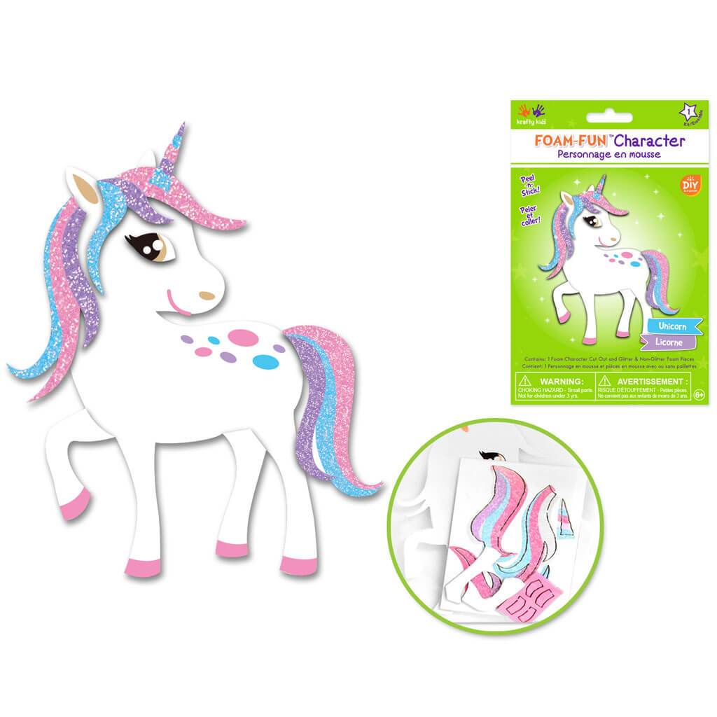 DIY Foam-Fun Character Kit (Makes 1) Unicorn