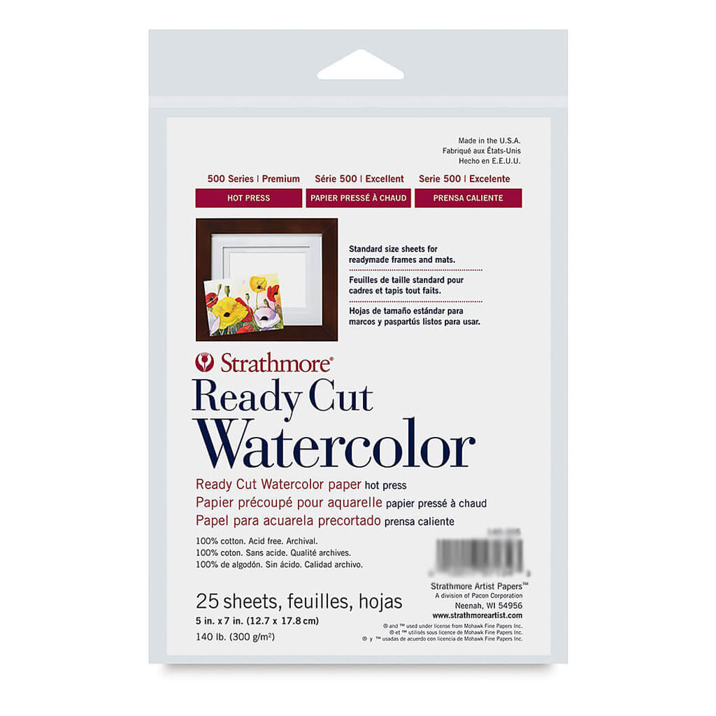 Strathmore Watercolor Paper Pack 25 Sheets 5in x 7in