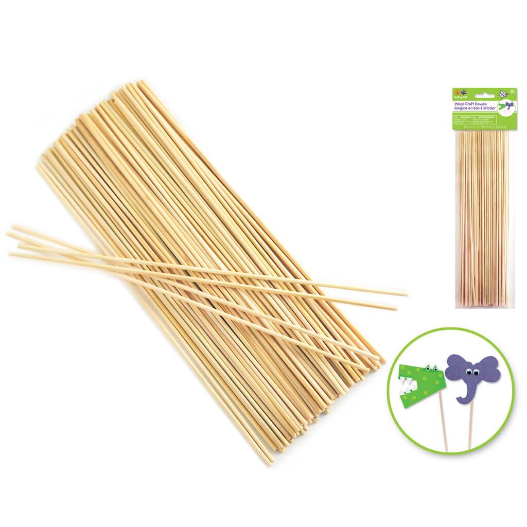 Natural Thin Dowel X70 (2.5Mm Thick) 12in