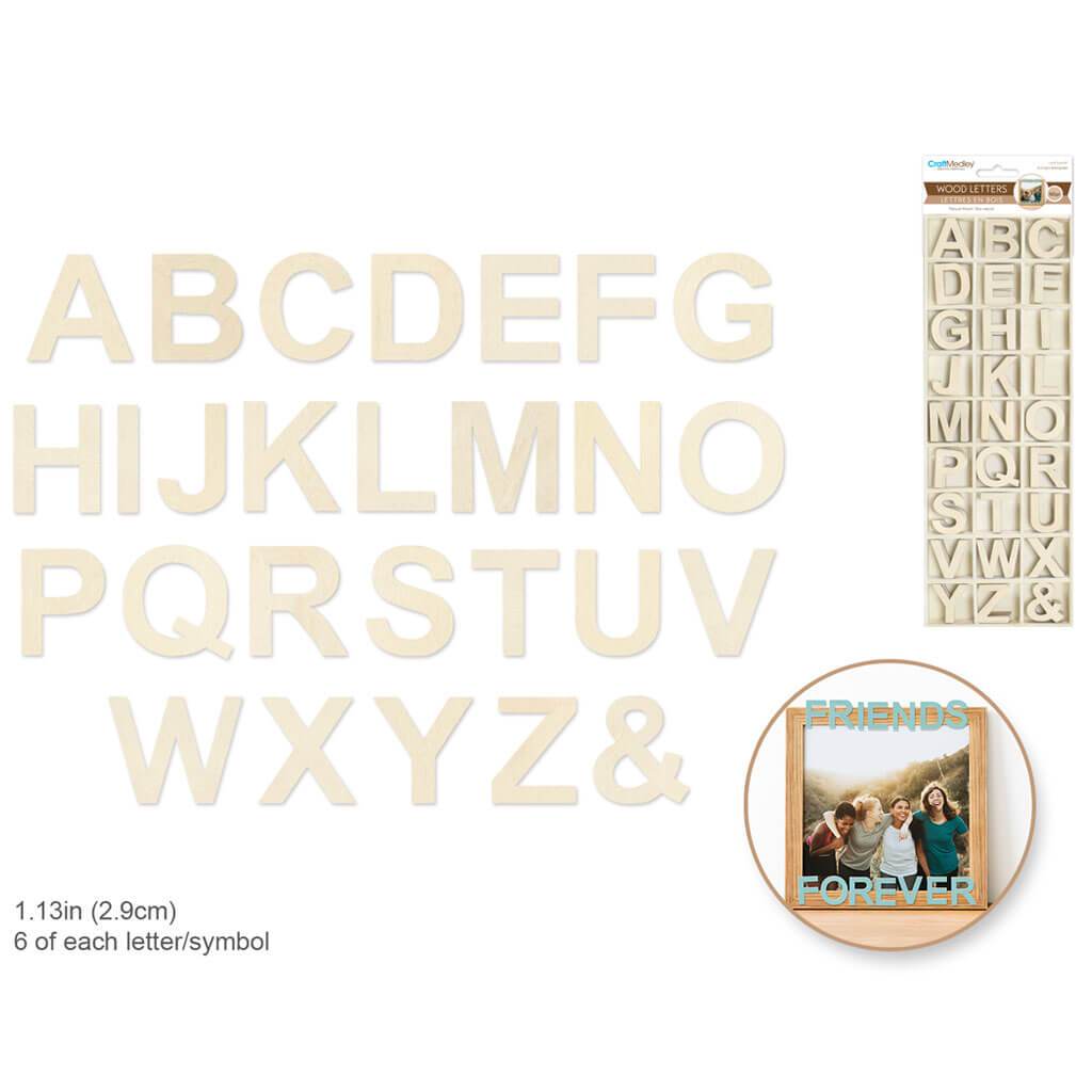 Wood Letters Wood Storage Box 1.13in Mini x 162in