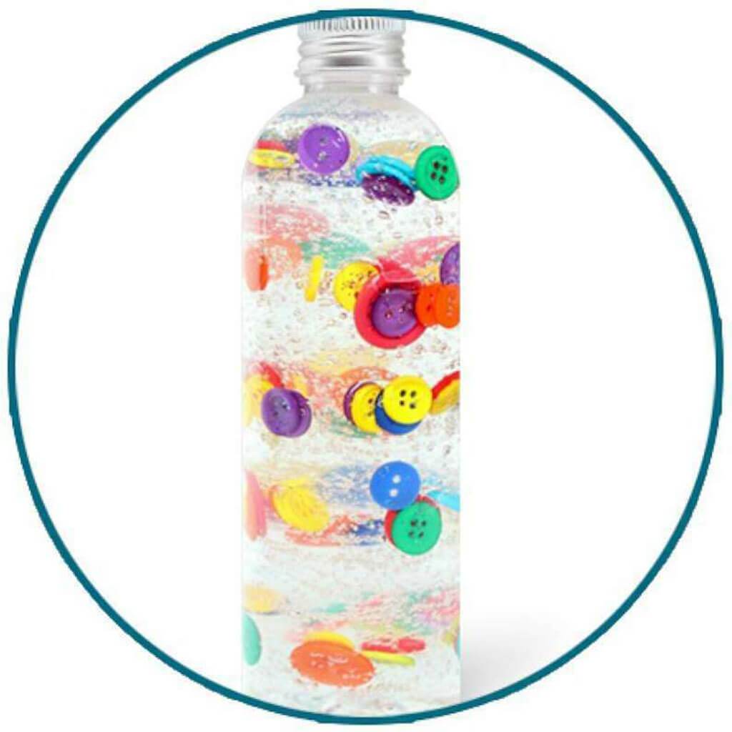 Plastic Bottle Transparent with Matte Aluminum Screw-Cap (25 8Oz)