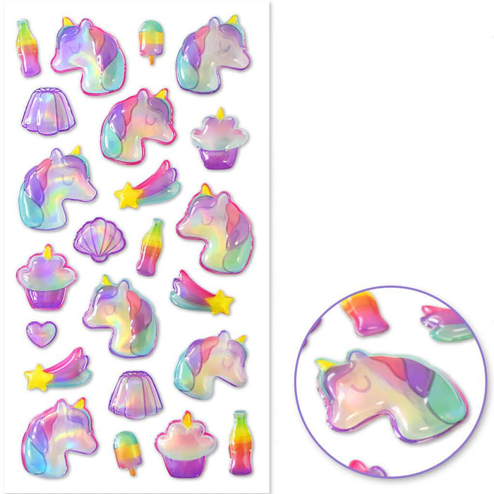 Paper Craft Sticker: 3D Pop Up Sticker Pop Unicorn 17.5 x 9.5