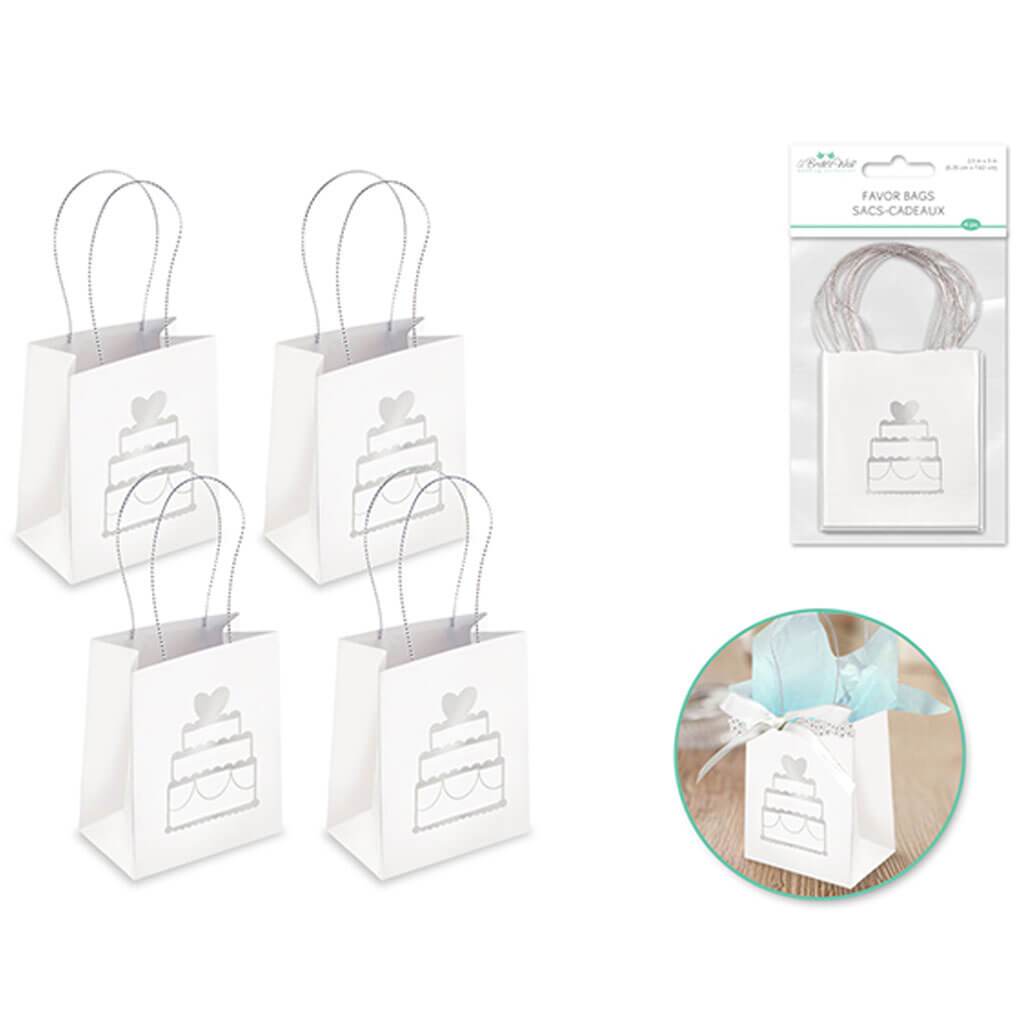 A Brides Wish: Favor Bags 4ct 2.5in x 3in