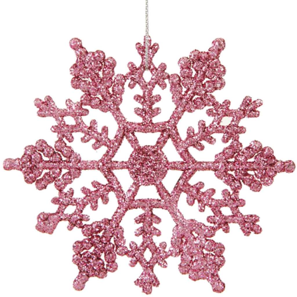 Snowflake Ornament 5.5 x 6.5in 8pc