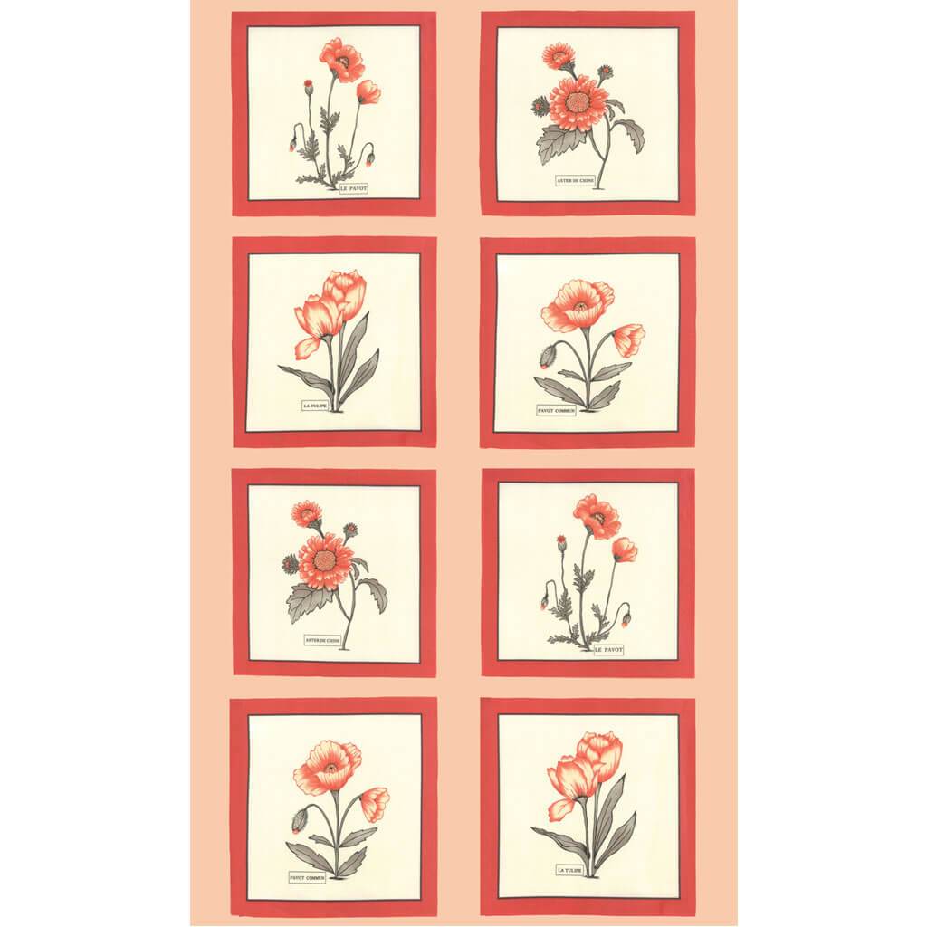 Le Pavot Panel 24 x 44 Blush