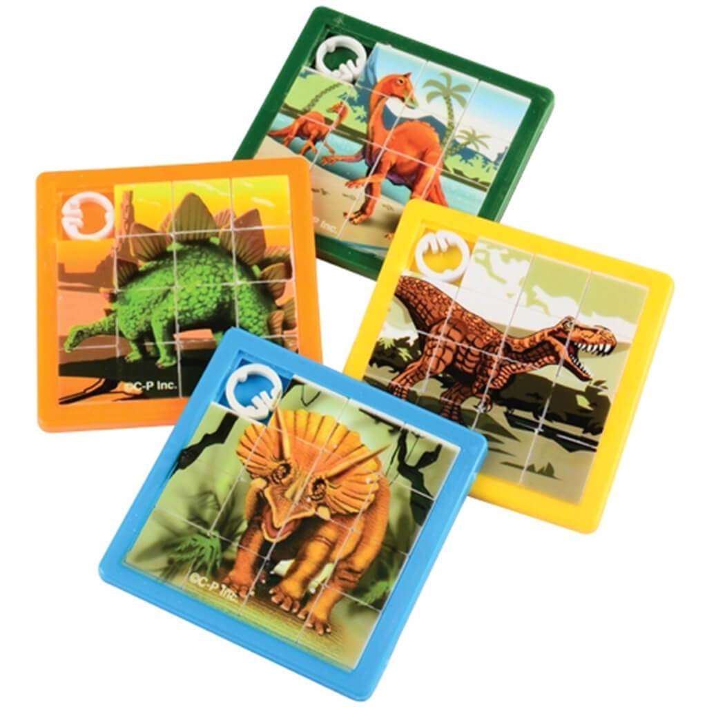 Dino Slide Puzzles, 8Pcs