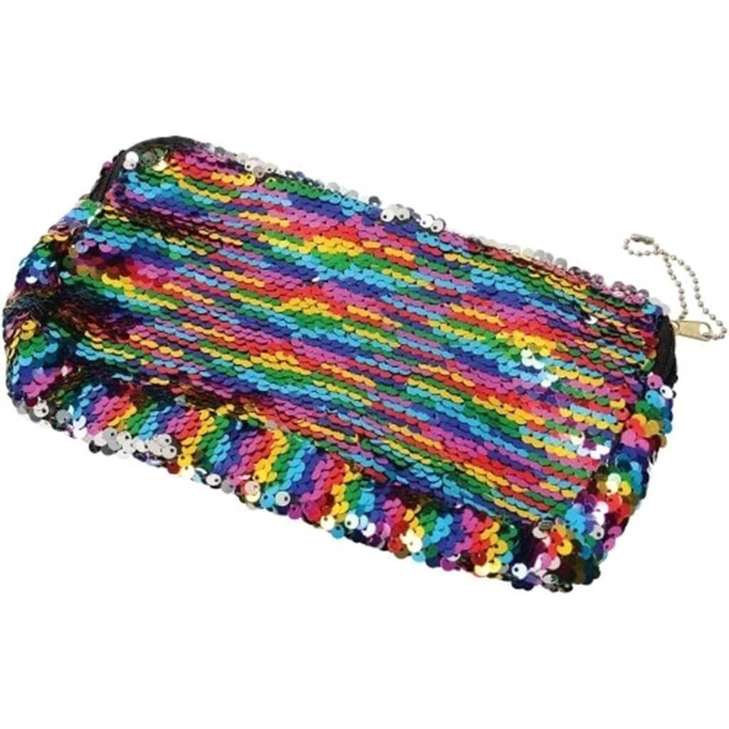 Rainbow Sequins Pencil Case