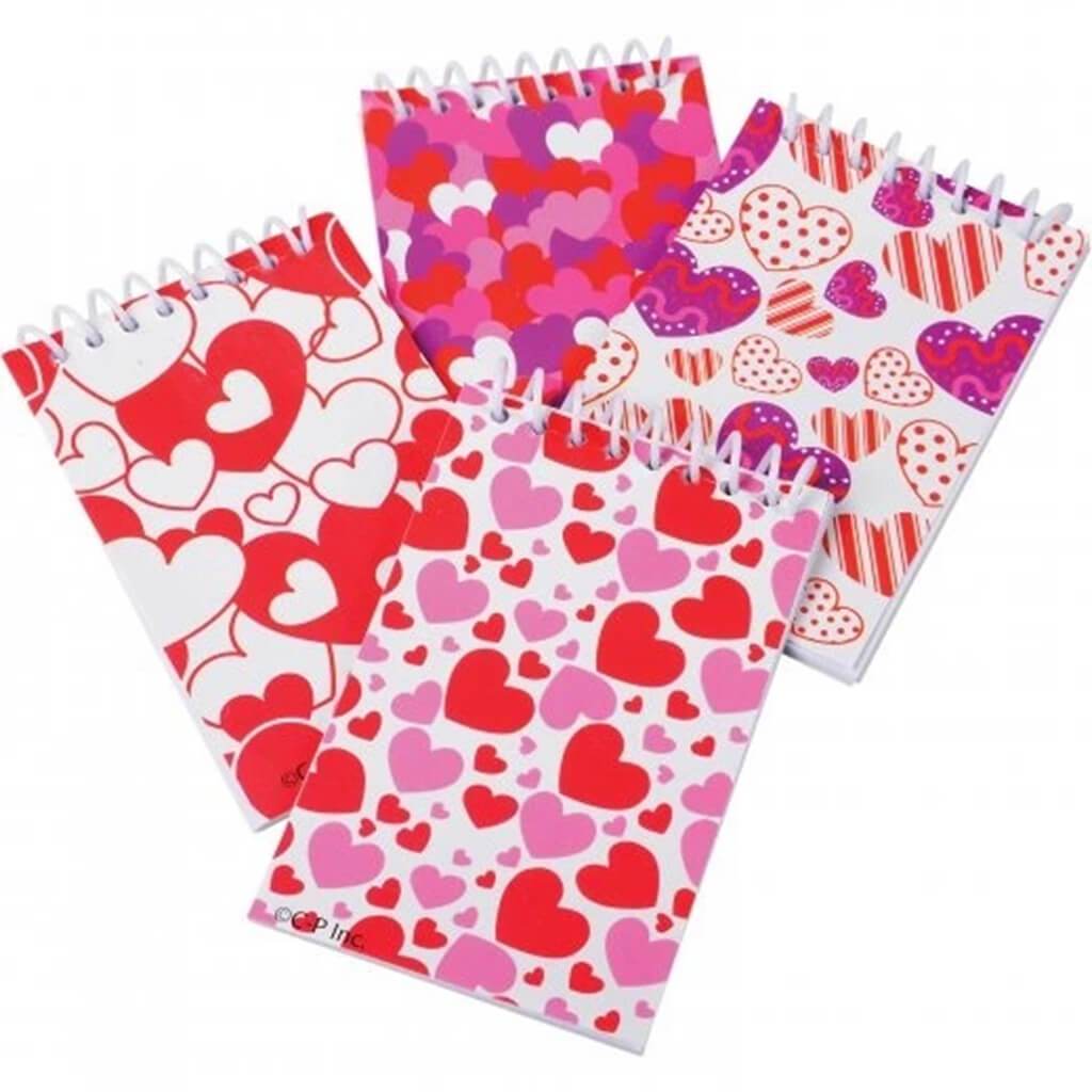 Valentine Notebooks 8pc