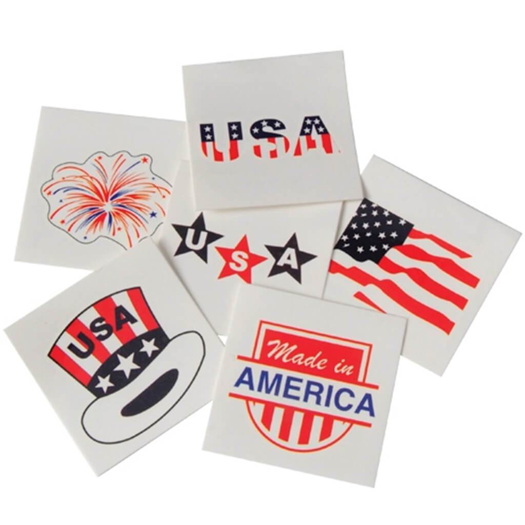 Patriotic Temporary Tattoos