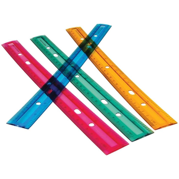 Metric & Inches Rulers 12in