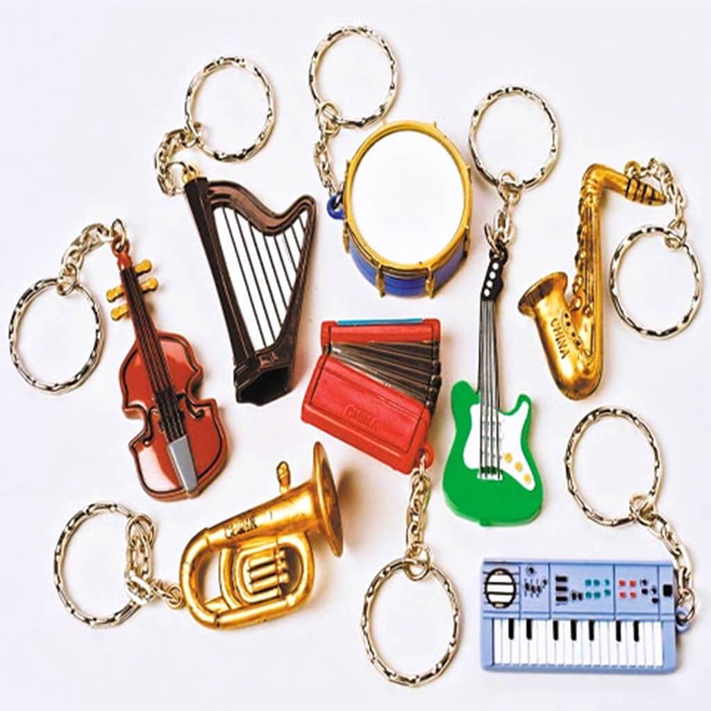 Musical Instrument Key Chains