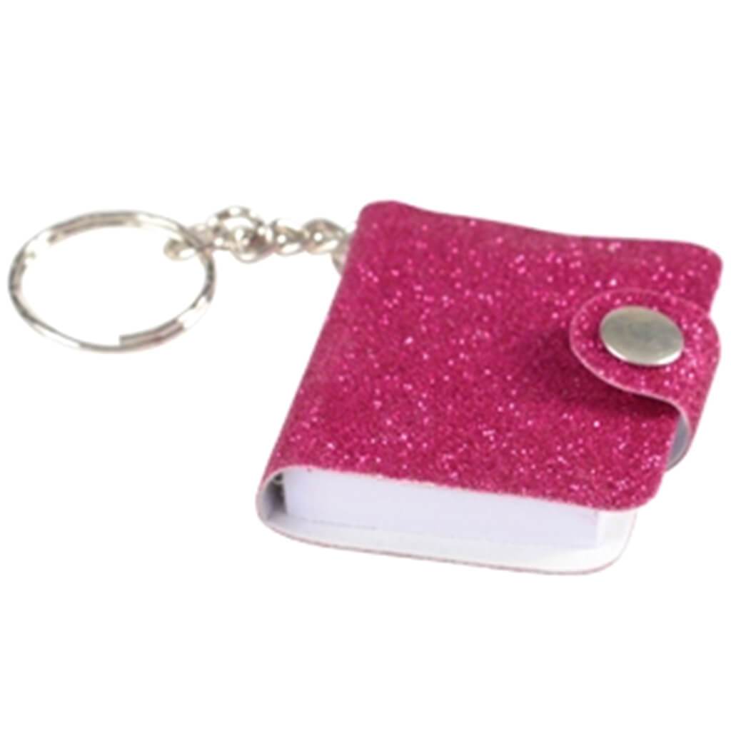 Mini Glitter Notebook Key chain