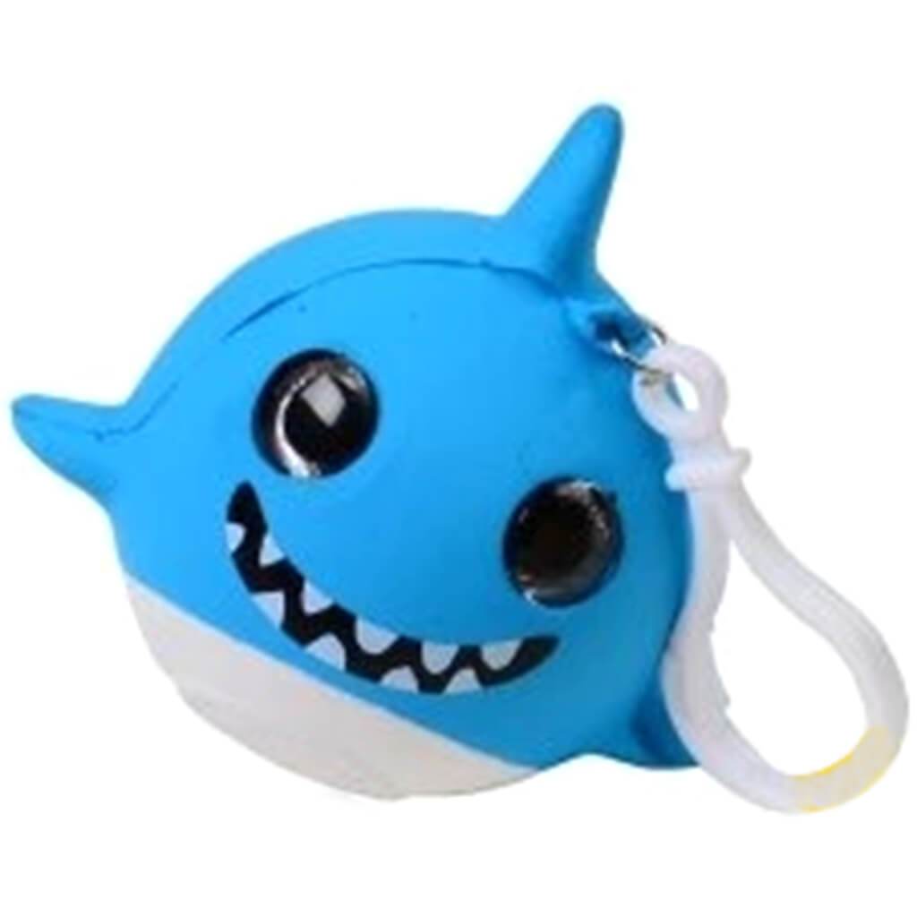 Squishy Shark with Glitter Eyes Blue