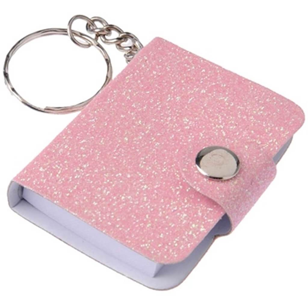 Mini Glitter Notebook Key chain