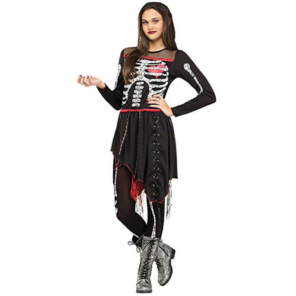 Big Girls Sassy Skelegirl Costume