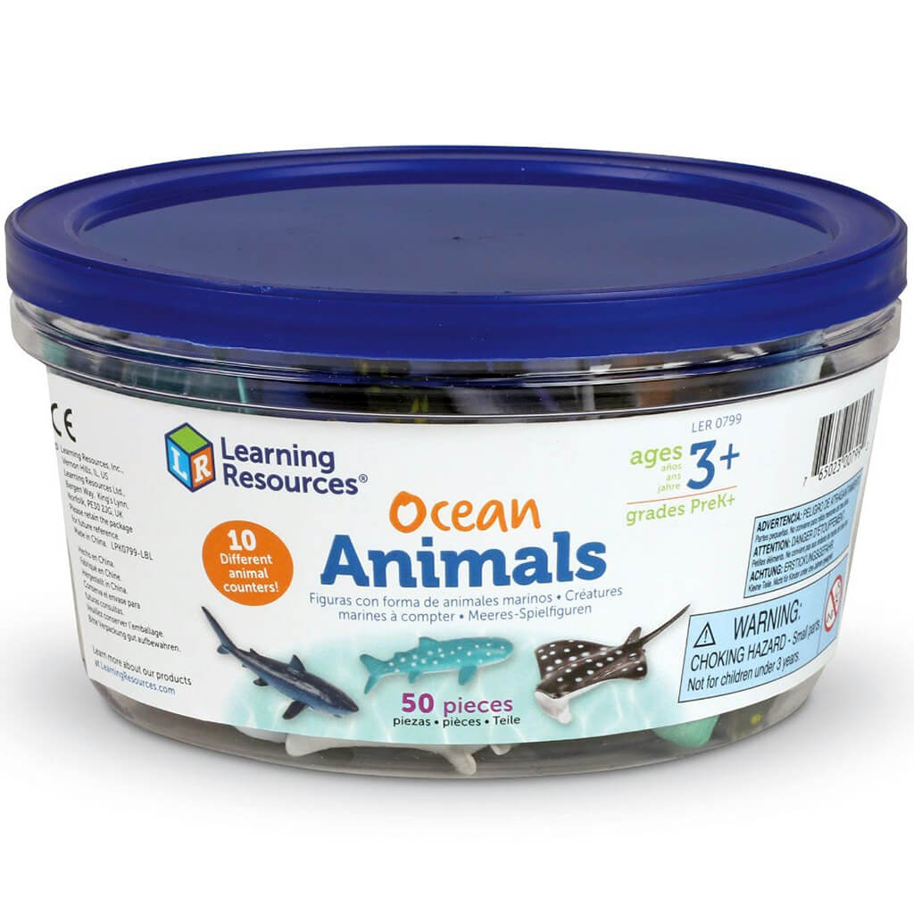 Ocean Animal Counters Set of 50