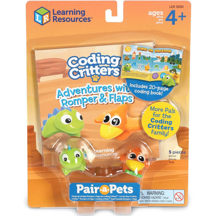 Coding Critters Pair-A-Pets Adventures with Romper & Flaps