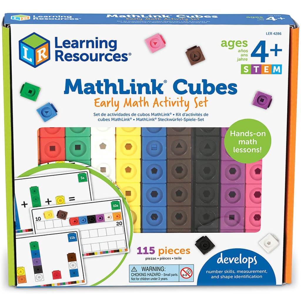 Early Math Mathlink Cube Activity Set 115pcs