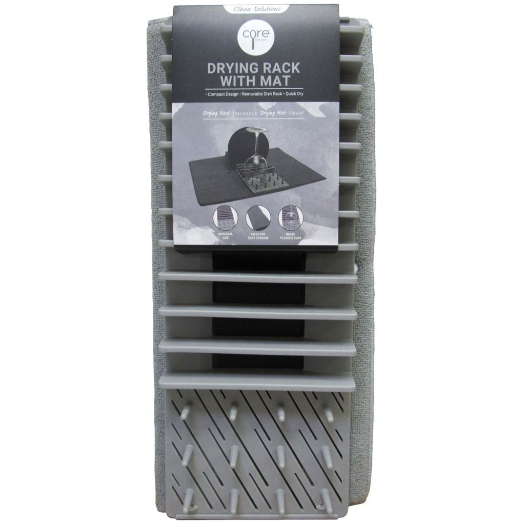 Drying Rack with Mat, 18.50in X 7.80in