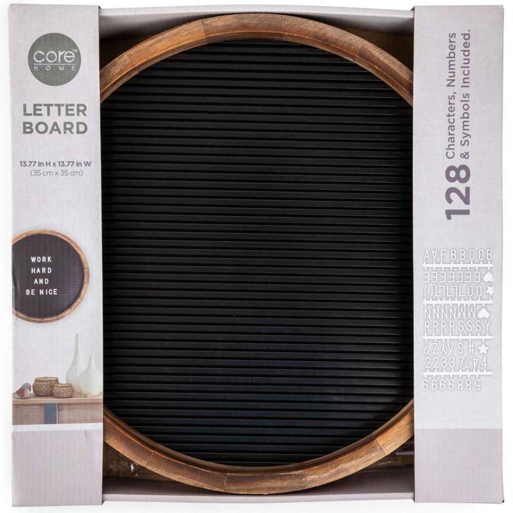 Wood Letter Board Natural Black, 10in X 12in